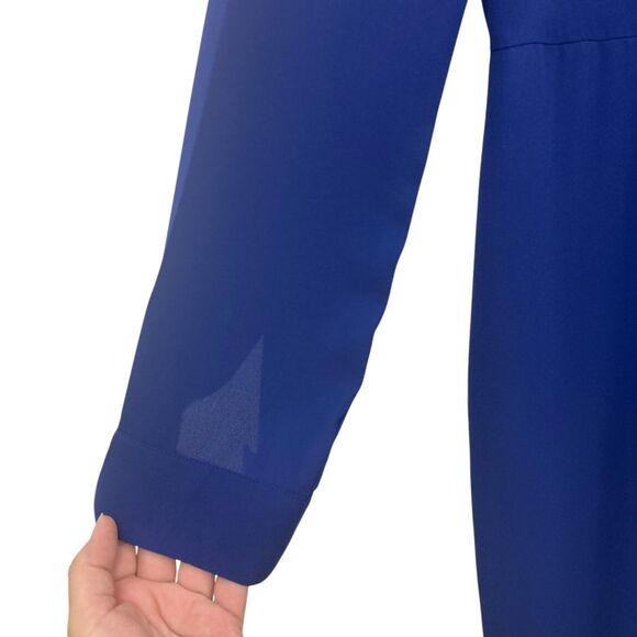 BCBGMAXAZRIA Marcee Royal Blue Wide-Leg Jumpsuit 6 - Picture 12 of 16